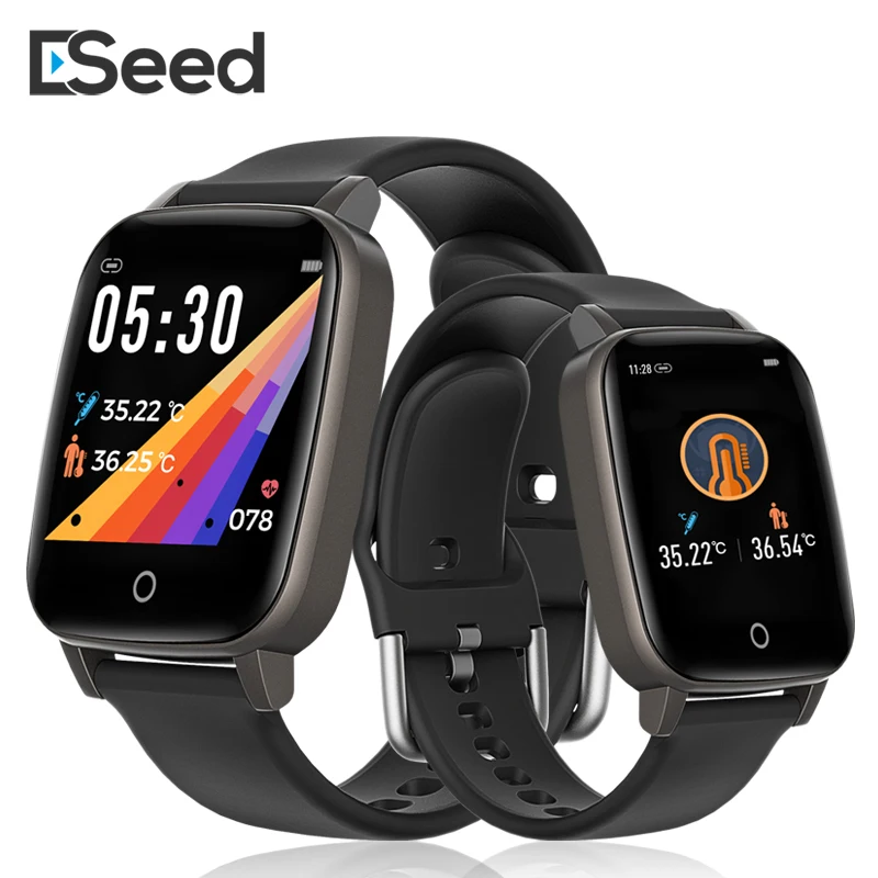 ESEED 2020 Новинка T1 Смарт часы с мониторингом температуры тела 1 3 дюйма IP67