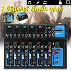 7-канальная bluetooth-консоль для смешивания для выступлений, свадебных трансляций
