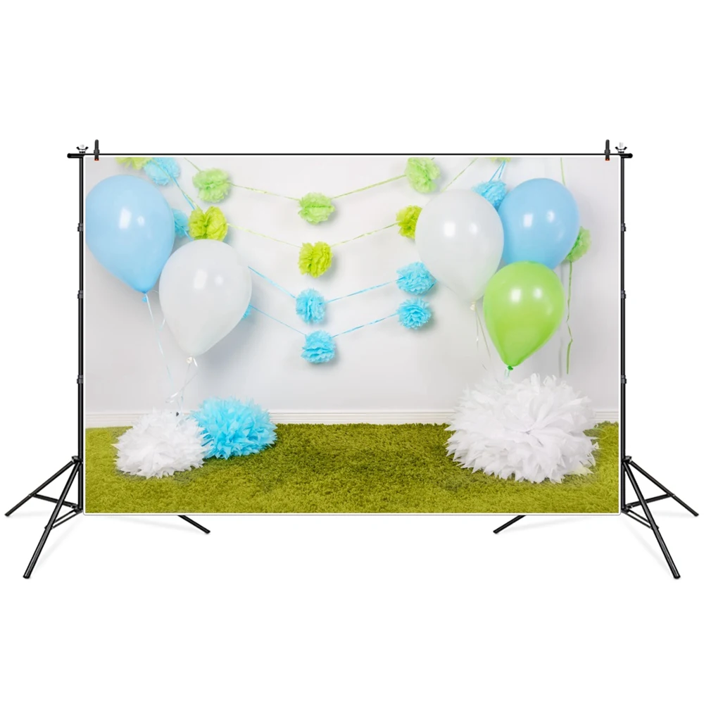 

Baby Birthday Balloons Decors Scene Photography Backgrounds Photozone Photocall Photographic Backdrops For Home Photo Studio