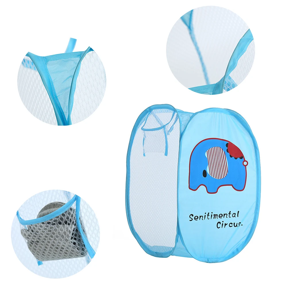 

Cartoon Sorting Basket Folding Clothes Storage Basket Laundry Basket Children Kids Toys Sundries Storage Organizer Home Storage