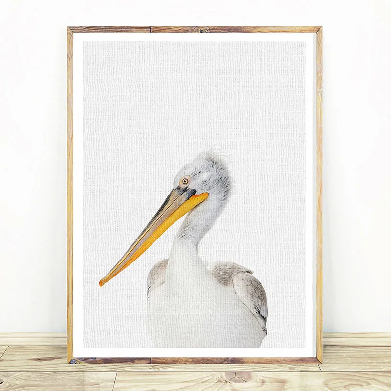 Картина на холсте утенок с принтом пингвина | Дом и сад