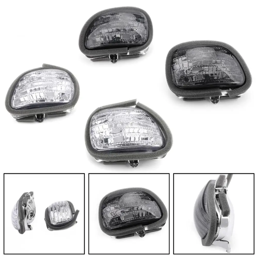 

Areyourshop for Honda GL1800 Goldwing 2001-2010 Front Turn Signals lens G L 1800 Clear Smoke Motorcycke Light Parts