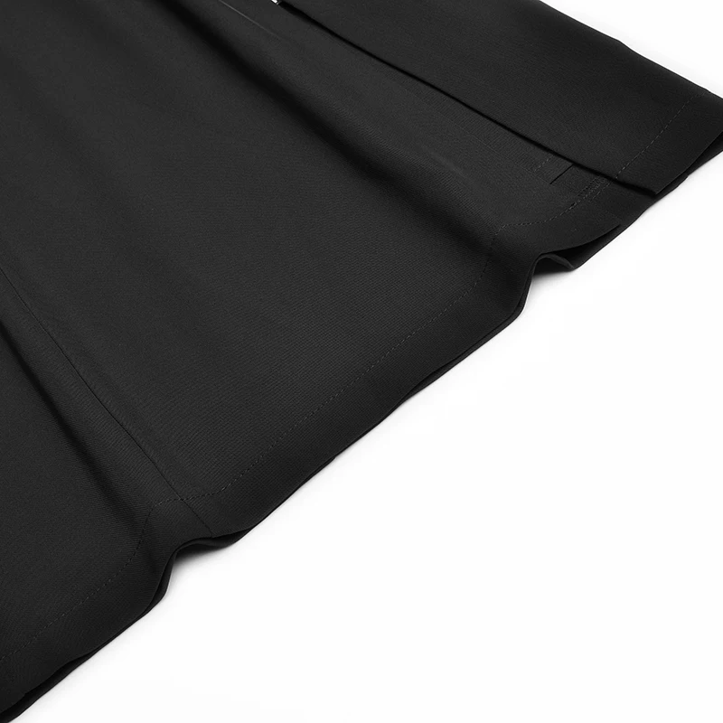 

HIGH QUALITY Newest 2021 Designer Runway Lotus Leaf Short Sleeve Contrasting Color Beaded Split Dress