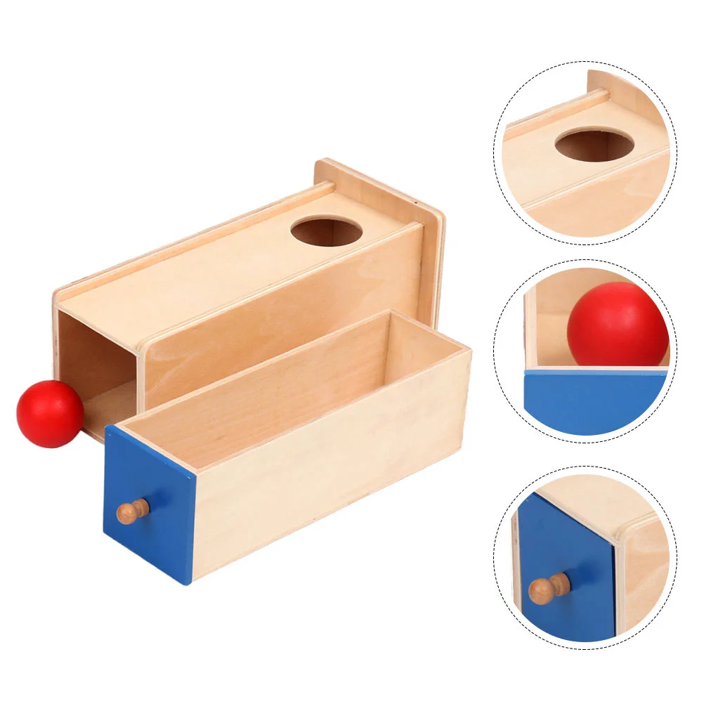 

1 Set Preschool Learning Montessori Toys Montessori Imbucare Box with Set