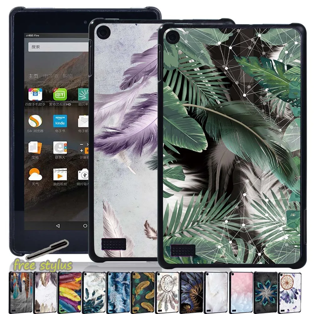Жесткий чехол для планшета Amazon Fire 7 (5th/7th/9th Gen)/Fire HD 8(2016/2017/2018) с Alexa/Fire 10(2015/2017/2019)