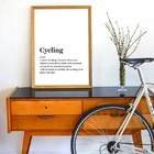 Велосипедное определение настенная Картина на холсте принты и плакаты современный минимализм Велоспорт Спорт искусство холст домашняя комната Настенный декор