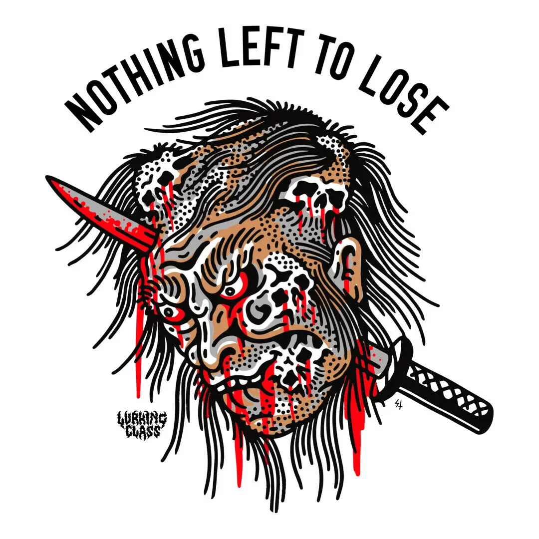 

Lurking Class by Sketchy Tank "Namakubi" Short Sleeve Tee (White) Men's Versatile O - Collar Four - Season Printed T-shirt