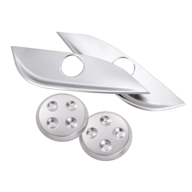 Автомобильный Стайлинг ABS Хромированная кнопка регулировки сиденья Крышка