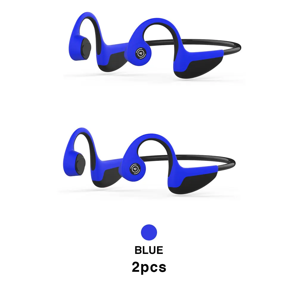 Blue 2pcs 2 шт. S. Wear Z8 Беспроводные наушники с костной проводимостью, спортивные наушники с защитой от пота, Bluetooth 5,0, новые технологии, Прямая поставка - Цвет: Blue 2pcs