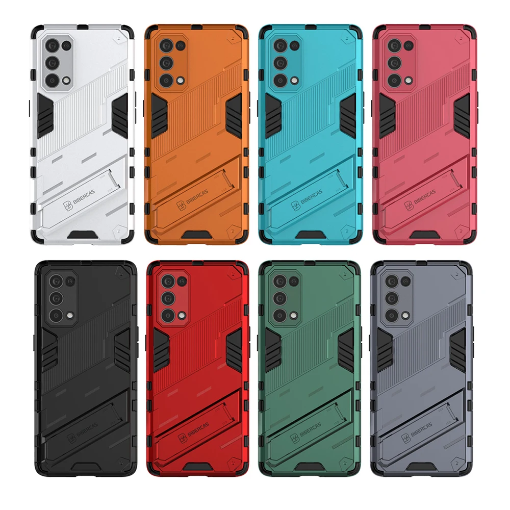 shockproof casing for oppo reno 5 pro plus 5g reno5 z punk back cover hard case with kickstand free global shipping