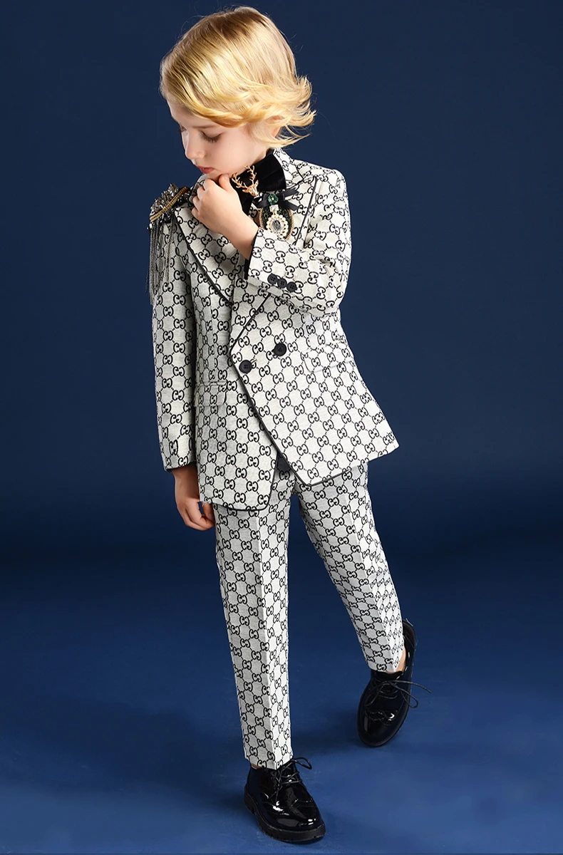 Блейзеры для мальчиков, костюмы на свадьбу, официальные костюмы, золотой костюм с пайетками, вечернее детское Причастие, большие размеры, для подростков, Menino