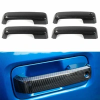 abs carbon look outside polished 4 door handle cover for ford f 150 2015 2019 without smart keyhole car accessories
