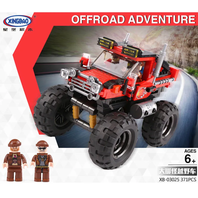 Technic Car Series 03025 супер большой ножной автомобиль набор строительных блоков кирпич