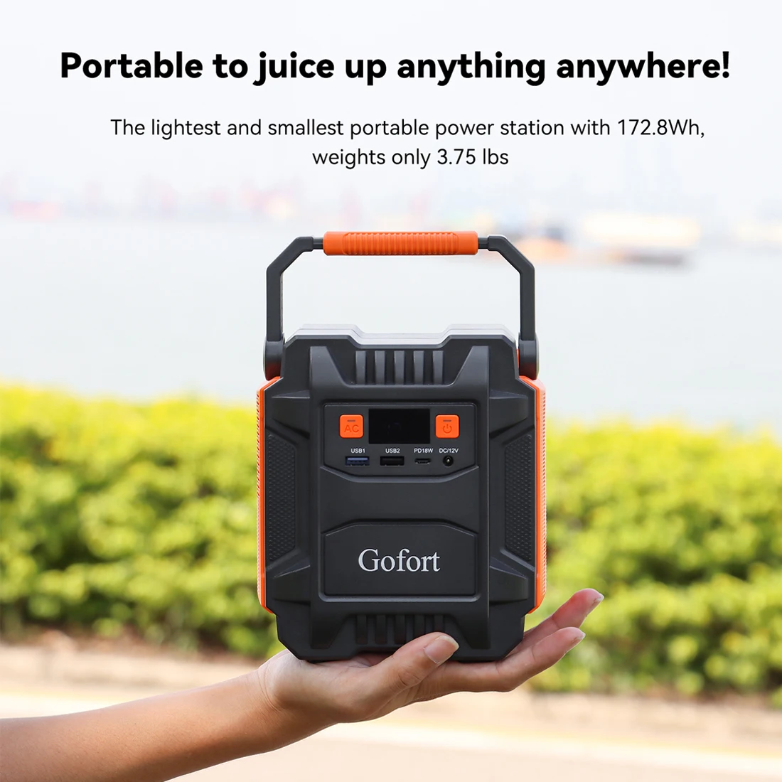 200W Power Station 110V 220V 48000mAh Portable Solar Generator Battery Supply 172Wh Emergency Lighting For Outdoor Camping |