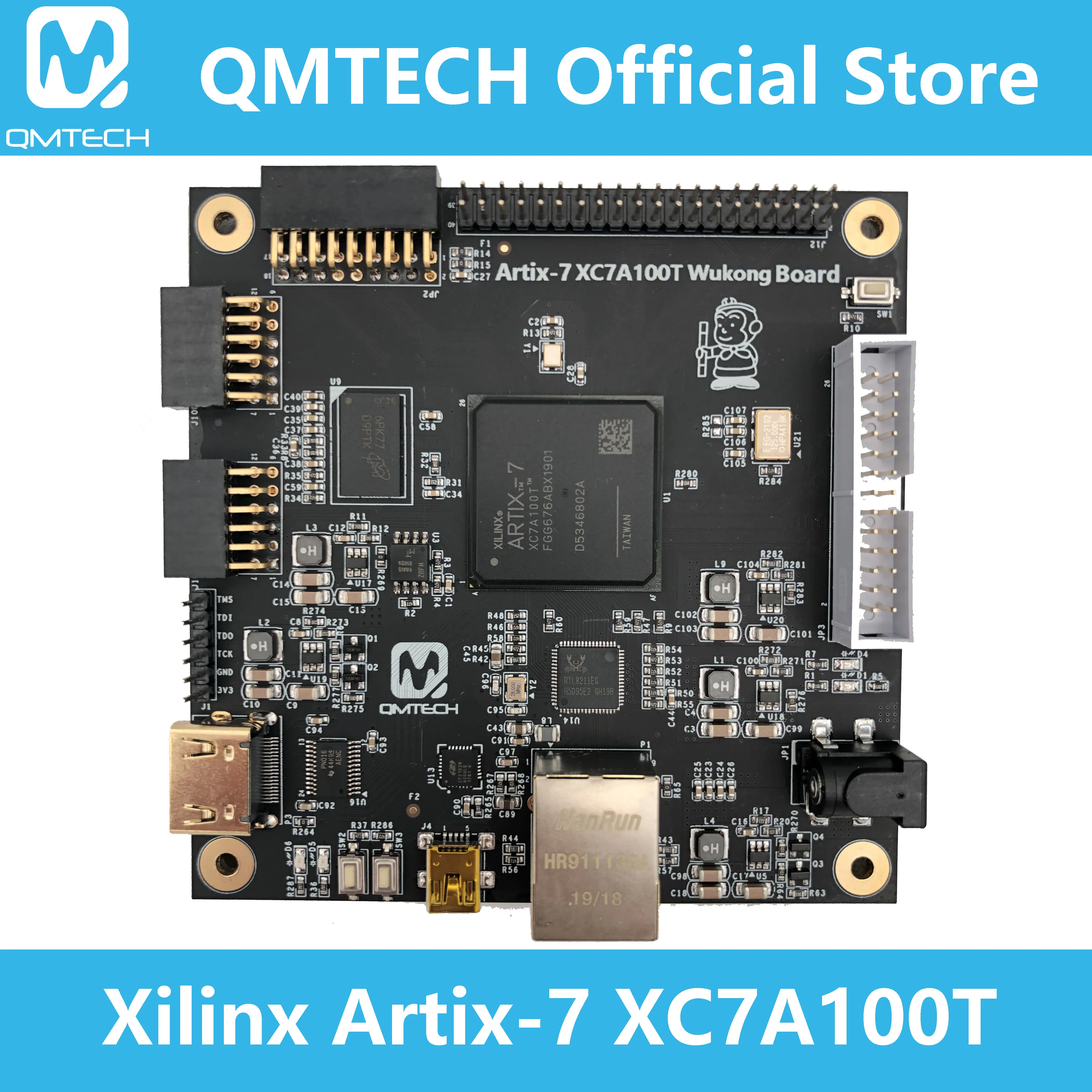 QMTECH Xilinx FPGA Artix7 Artix-7 макетная плата XC7A100T DDR3 256MB Wukong плата стартовый комплект