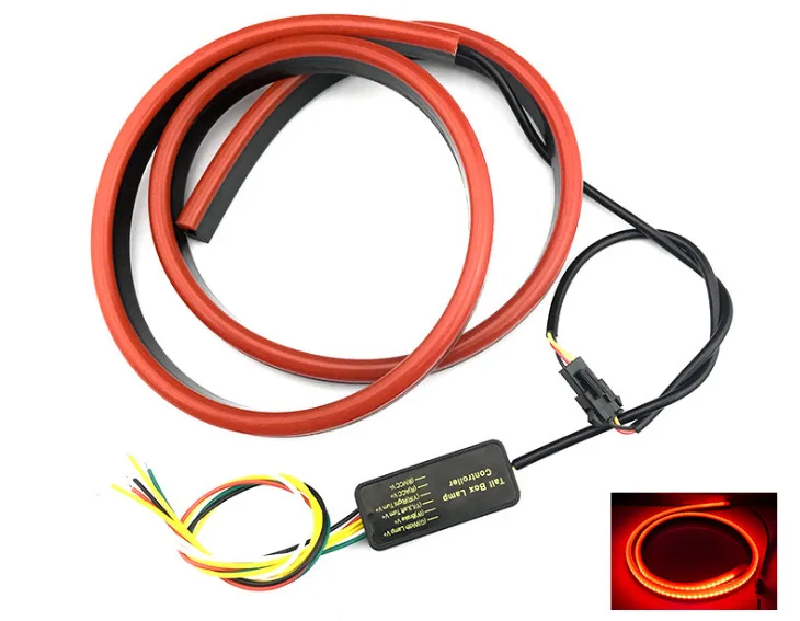 12V Flexible Red 100cm Car Additional LED Brake Light Third With Driving Turn Signal Warning Stop Lamp | Автомобили и мотоциклы