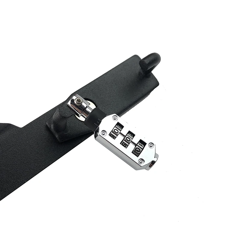 Мотоциклетный шлем замок Пароль Крепление крюк черная сторона Противоугонная