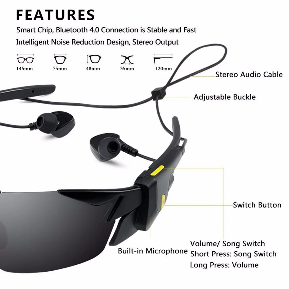 구매 XQ-380 블루투스 안경 스포츠 고글 안경 야외 사이클링 안경