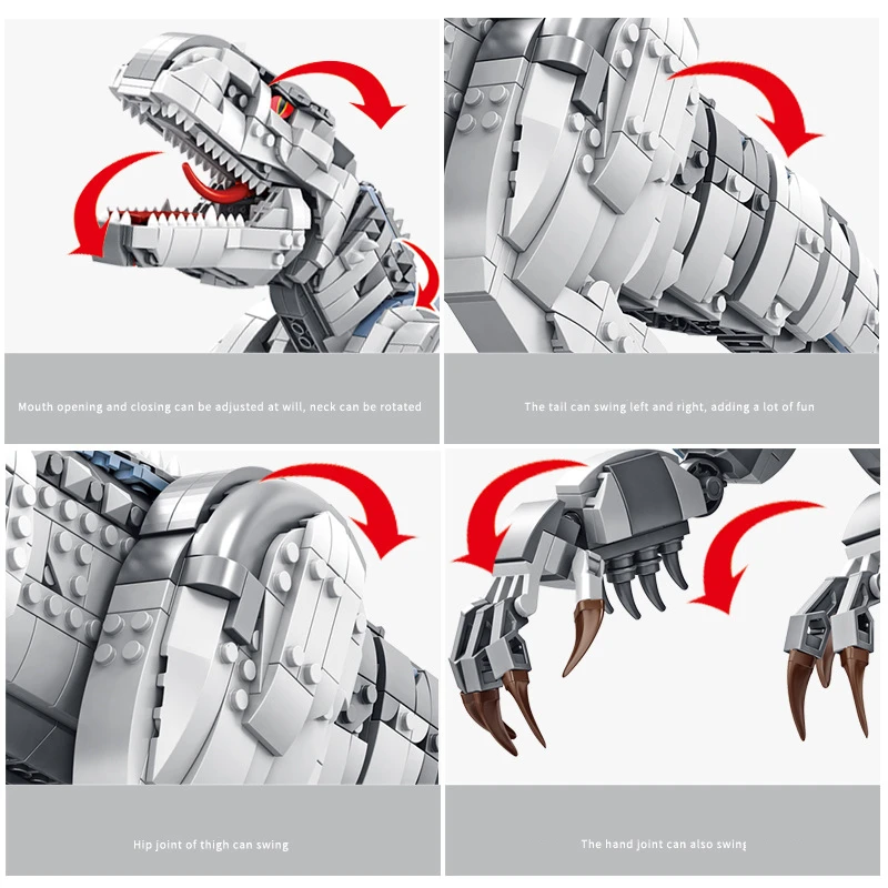 Конструктор Парк Юрского периода Тираннозавр Рекс Сборная модель динозавра