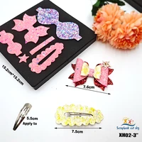 bows and clips cutting dies xh02 muyu wooden mold scrapbook suitable for market general machines