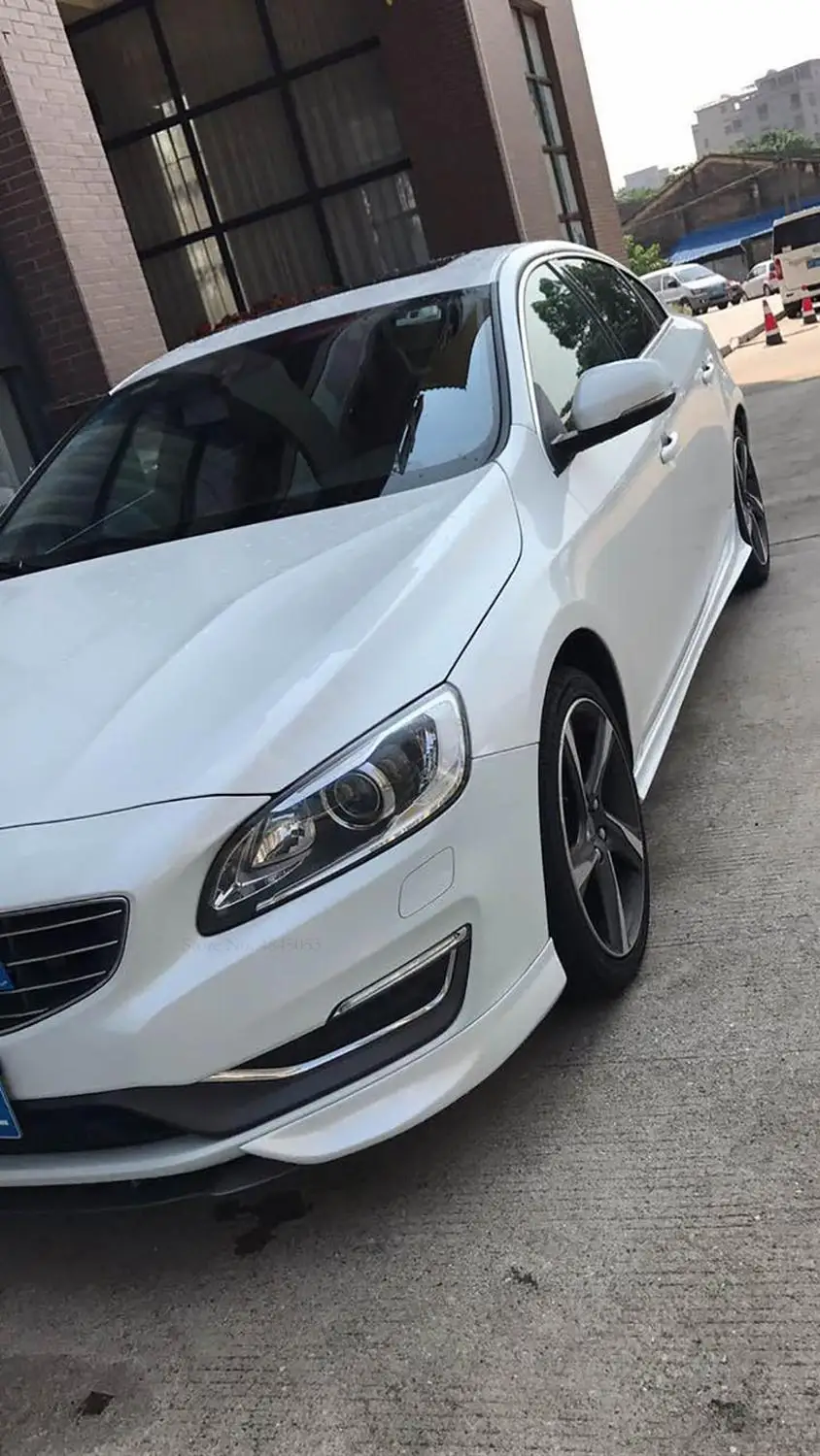 Защитный спойлер для Volvo S60 s60l S60L 2014 2015 2016 2017 автомобильный Неокрашенный бампер из