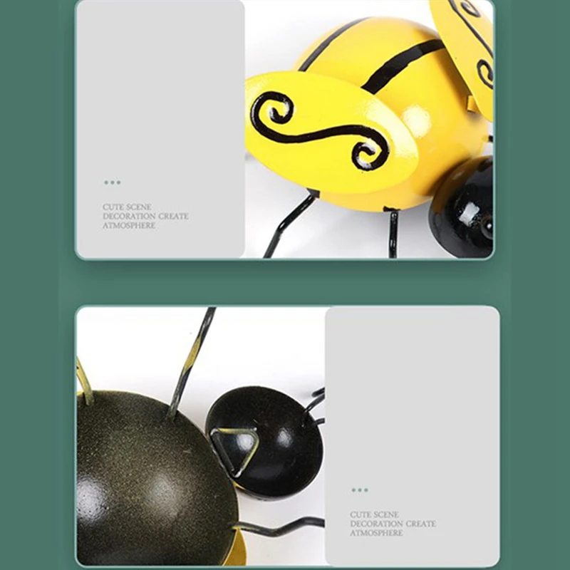 

8Pcs Metal Bumble Bee for Garden/Lawn,Ornaments for Garden ,Outdoor Supplies Figurines,Collection Decorative