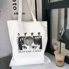 Новая повседневная модная винтажная Холщовая Сумка на плечо с японскими надписями в стиле Панк Harajuku Ulzzang ins, Вместительная женская сумка через плечо с мультяшным принтом