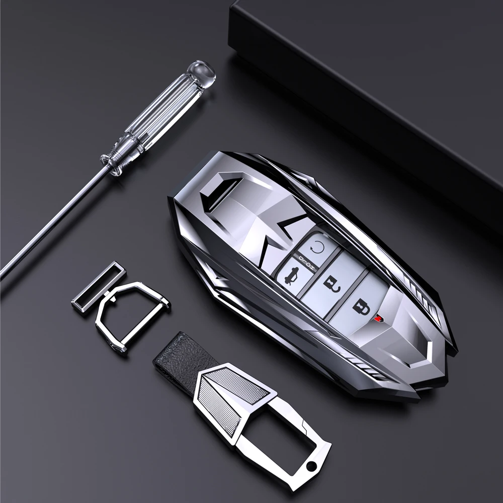 

2020 New Zinc Alloy Key Cover Case For Honda CRV Odyssey Accord 2013-2017 Car Shell Key Protection Keychain Accessories