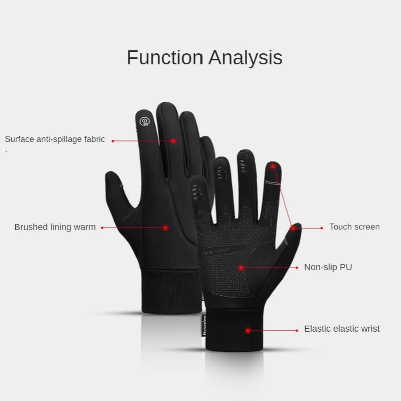 

Men Women Winter Gloves Waterproof Warm Thermal Fleece Gloves Antislip Touch Screen Outdoor Sports Running Ski Snowboard Gloves