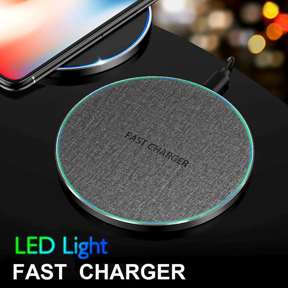 FDGAO 15W Qi Fast Wireless Charger For iPhone 13 12 11 Pro XS XR X 8 QC 3.0 Quick Charging Pad Samsung S21 S20 S10 Xiaomi | Мобильные