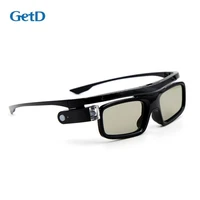 bluelans g1800 3d glasses lightweight high definition image pc black active shutter 3d eyeglasses for dlp link 3d projectorstvs