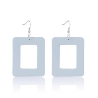 1 pair square ladies earrings handmade hypoallergenic earrings jewelry gifts ear pendants for woman earrings