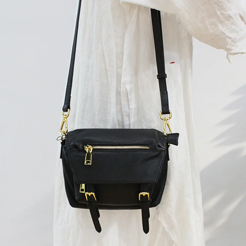 Женская сумка-мессенджер из 100% натуральной кожи Мягкая Повседневная сумка через