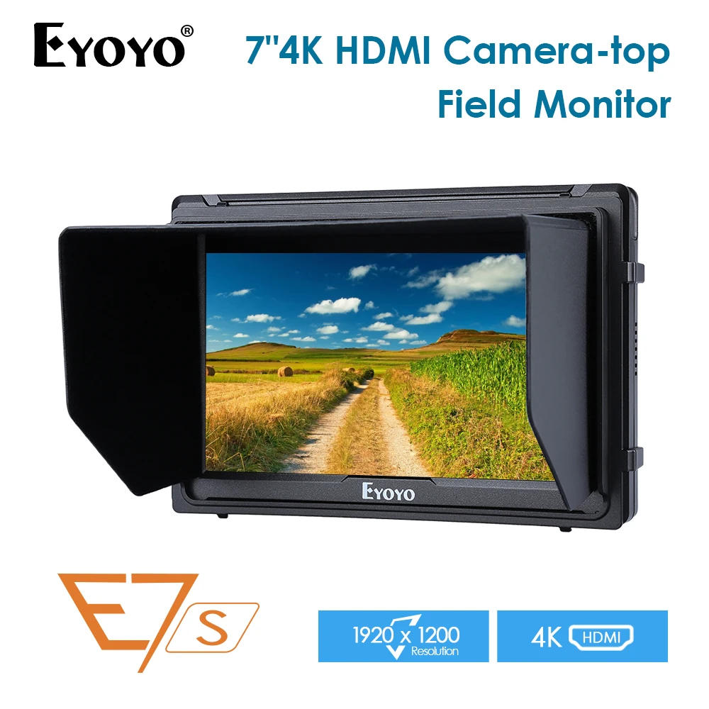Eyoyo E7S 7 &quotDSLR камера полевой монитор 4K HDMI вход петля выход ips FHD 1920X1200 ЖК дисплей