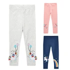 Детские штаны; Детские леггинсы; Брюки для девочек; Сезон осень-зима; Хлопковые Штаны с рисунком и эластичным поясом; Удобные От 3 до 8 лет