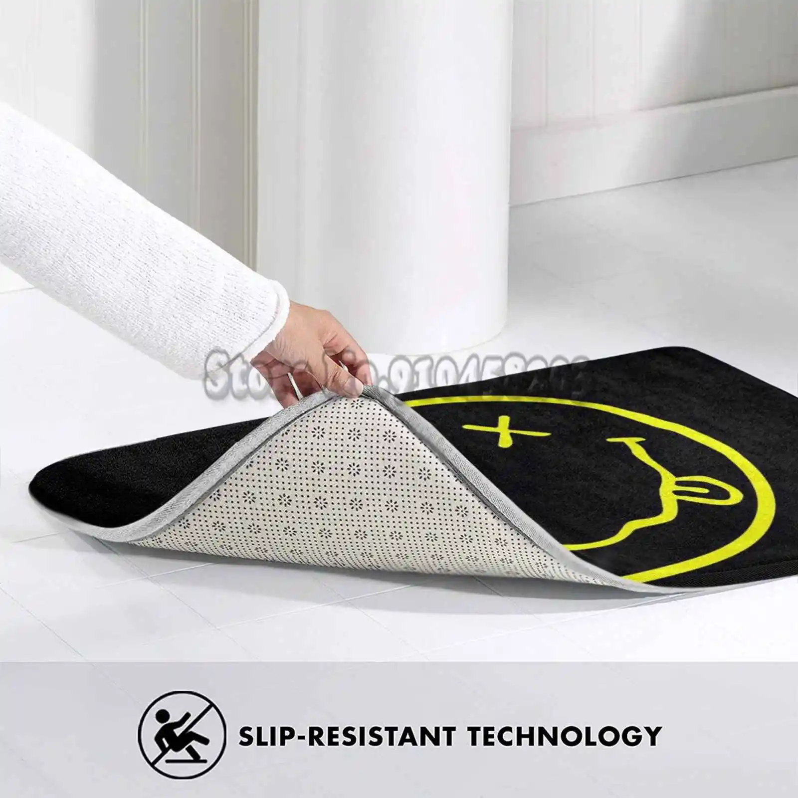 Rock Entrance Door Floor Mat Mats Outdoor Prayer Pad Music Cool Grunge Punk Classic Pop And Roll On 60S | Дом и сад