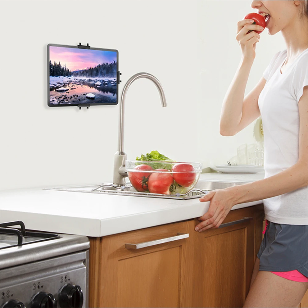 Держатель для планшета, настенное крепление, подставка для iPad, поддержка, кабели для хранения iPhone/samsung Galaxy/kindle paperwhite и домашний крючок, вешалка