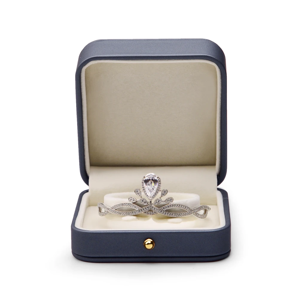 Oirlv Gorgeous Jewelry Organizer Premium Leather Ring Boxes for Wedding Necklace Storage Case Joyero Display Holder Storage Box