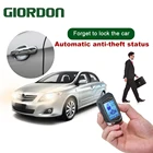 Универсальная автомобильная сигнализация GIORDON, ЖК-дисплей, английская и русская версии, светодиодная двухсторонняя система запуска и остановки, устройство центрального замка