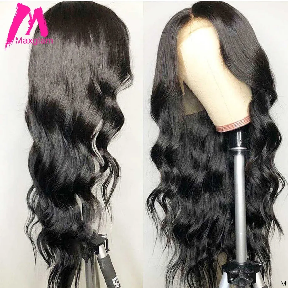 Волнистые человеческие волосы на кружеве парики из бразильских коротких