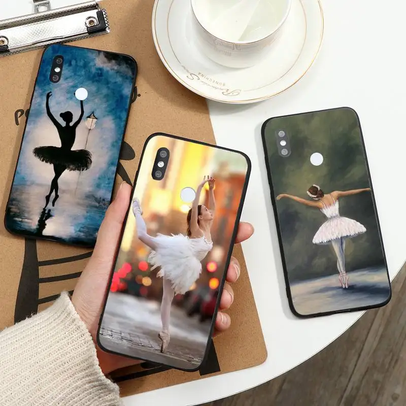 

Ballerina Dance Ballet Girl Phone Case For Xiaomi Redmi note 7 8 9 t max3 s 10 pro lite coque funda shell cover