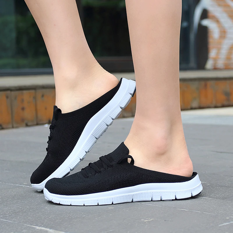 Кроссовки унисекс сетчатые Вулканизированная подошва без шнуровки дышащие