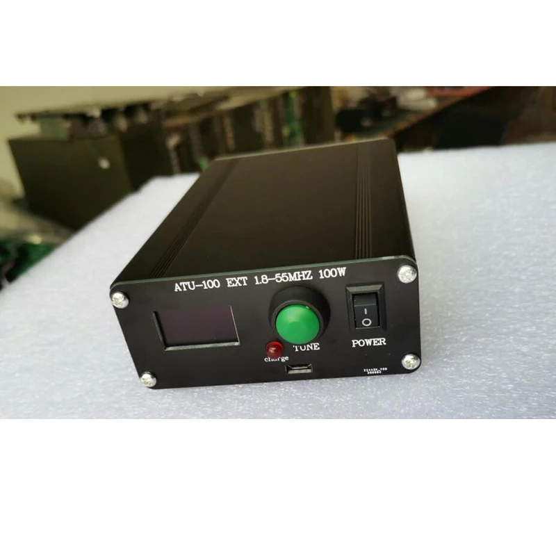 

ATU-100 1.8-50MHz ATU-100mini Automatic Antenna Tuner by N7DDC 7x7 + Mini 0.96 OLED + Metal case +1350MA Battery