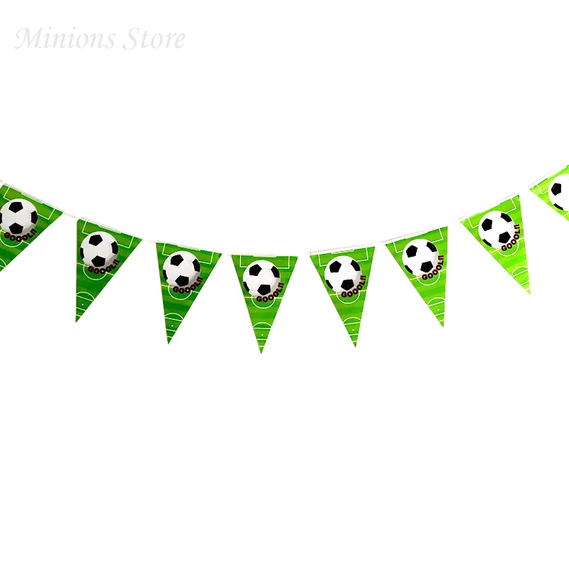 10 шт./упак. футбольной тематикой бумажный флаг мультфильм Вымпел Баннер Дети