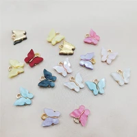 acrylic butterfly alloy color pendant earring necklace bracelet anklet accessories retail and wholesale