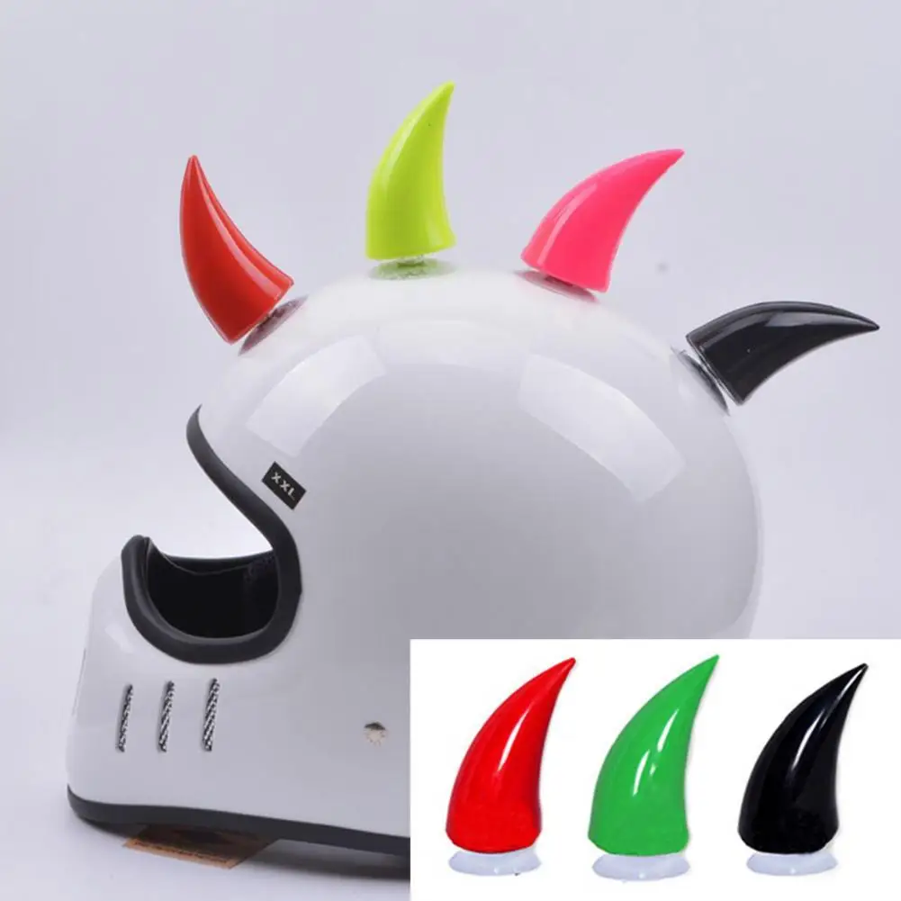 

Helmet Horns Waterproof Double-sided Adhesive Rubber Cute Helmet Devil Horns for Helmet Hot Sales