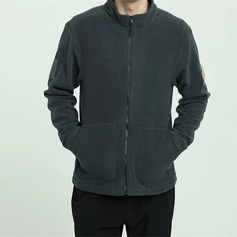 Зимняя ветрозащитная теплая армейская тактическая флисовая куртка с подкладкой для улицы спорта езды