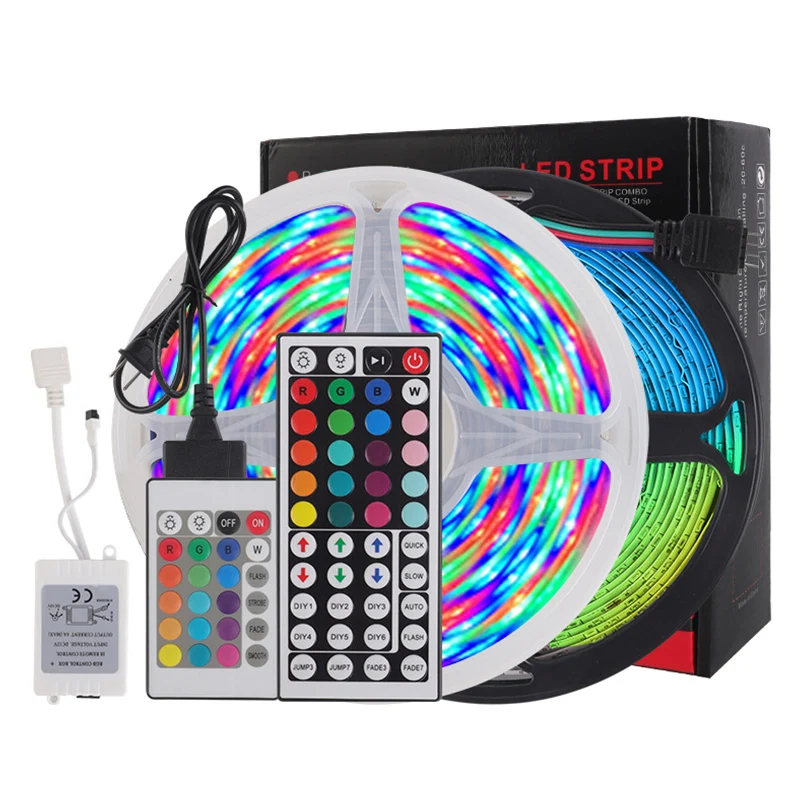 

Светодиодная лента SMD2835 с Bluetooth, водонепроницаемая гибкая лента 2835 RGB, 5 м, 10 м, Светодиодная лента с управлением через приложение для телефона...
