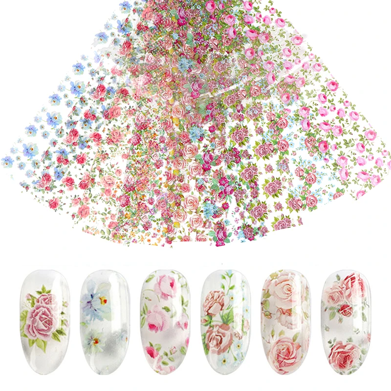 10 шт./набор наклейки для ногтей в виде листьев|Стикеры и наклейки| |