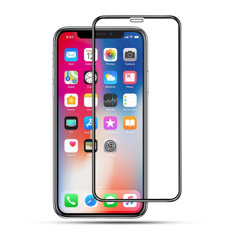 2.5D Закаленное стекло для iphone 12 Pro Max X XS XR 7 8 Plus SE 2020 11Pro полная защита экрана